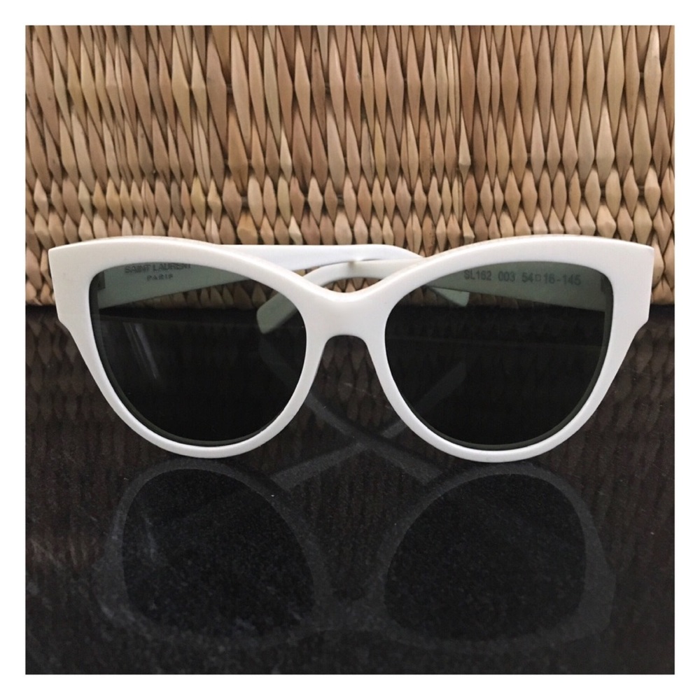 Yves Saint Laurent Sunglasses—White Frames w/Case - Picture 4 of 15
